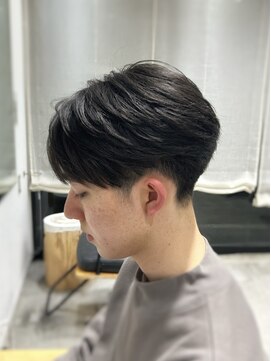 ビューバイネオリーブ 用賀店(Beau'r by neolive) ベリーショートウルフアッシュブラックカルマパーマ《用賀》