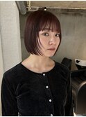 大人ボブ/ブリーチなしカラー