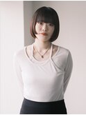 個性的ボブ。【担当:ISAO】