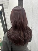 【広島韓国ヘア】韓国レイヤー×暖色パープルピンク