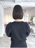 大人ボブラインカット×くすみグレージュ20代30代40代