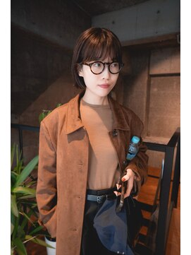 シカ(sica) 前髪ワンカールパーマボブ