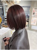 ショートボブ/髪質改善/レッドヴァイオレット