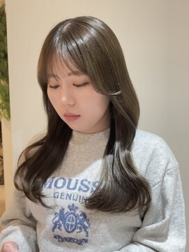 ザックジングウ 表参道(ZACC JINGU) オリーブベージュ/縮毛矯正/ブリーチなしカラー