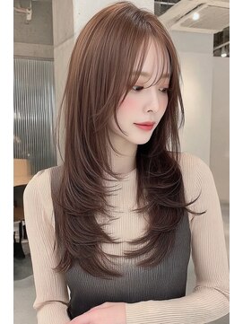 エダ 鎌倉(edA.) ミディアムレイヤー/バタフライレイヤーカット/ダークグレー