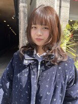 ソワンドゥブレスココ 京都店(soin de brace coco.)&nbsp;コーラルブラウン×ハッシュカット