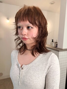 トゥコ(tuco) ウルフ/ブラウン/抜け感/レイヤー/ミルクティー/小顔ヘア