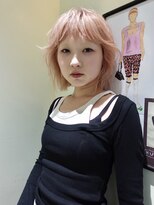 ウィットサークル(wit circle)&nbsp;ピンク　ハイトーン　レイヤーカット