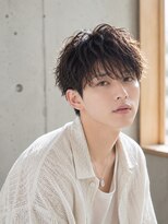 カラン エ ノエル(Calin et Noel)&nbsp;アップバングショート毛流れショート束感メンズパーマ