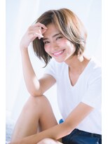 ネオリーブアーチ 武蔵小山店(Neolive arch) かきあげ前髪×やわらかボブ