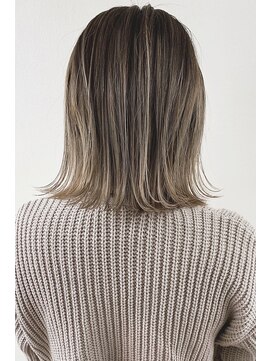オーバーヘアー 姫路店(over hair) 【La fith】切りっぱなしボブ×グラデーションカラー