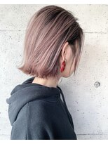 バーチョ(bacio)&nbsp;ピンクブロンド ダブルブリーチ ボブ【Insta→bacio_ozawa】