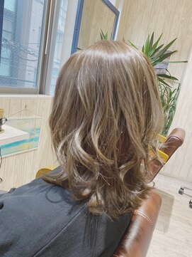 リオールヘア 北千住(LIOR.HAIR) レイヤーロブ×グレージュカラー