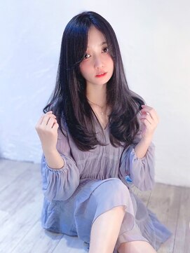 ミッシェル アフロート(michelle afloat) ◇極透明感センターパートグレージュロング◇ミルズ目黒