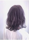 【kate】大宮　ラベンダーグレージュ×外ハネミディ