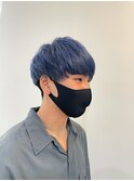 マッシュ×サファイアブルー