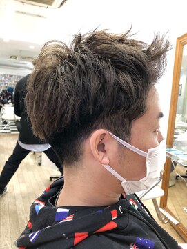 ヘッズ 本八幡店(HEADS) かき上げヘア ニュアンスマッシュ サイドパート 韓国マッシュ