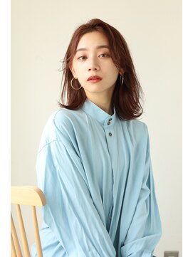 エクリフルール(equri fleur) 【イルミナカラー】外ハネ大人ミディー