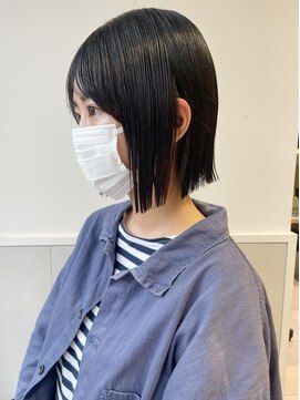 バブ バイネオリーブ(Bab by neolive) 切りっぱなし黒髪BOB