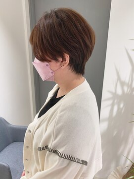 フレームプラス 御堂筋難波店(FRAME +) 女性らしさ◎丸みハンサムショート