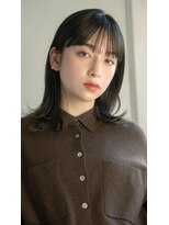 ガーデン ジングウマエ(GARDEN jingumae)&nbsp;くびれレイヤー/ワイドバング/黒髪/エアリーロング/髪質改善