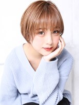 クラッチ 博多(CLUTCH)&nbsp;大人可愛い小顔美髪ツヤ髪前下がりショートバレイヤージュA3