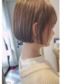 ボブ/ショートボブ/前髪×ブリーチなし韓国ヘア[新宿]
