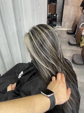 ラフ(LAFF) #バレイヤージュ#グレージュカラー#ボブウルフ#ココアベージュ