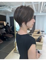 大人可愛い小顔ひし形クビレ丸み/20代/30代/40代/ショート/ボブ