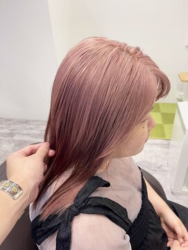 アムヘアー(A.M. hair) シフォンピンクベージュ