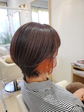 ヘアーズ 本店(HAIRZ) 《HAIRZ》一原☆オレンジインナーカラー！