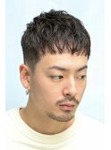 アッシュブラックマッシュパーマウルフ爽やかカルマパーマ 52