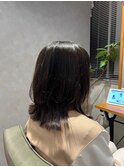 30代40代髪質改善ココアブラウン艶感ストレート透明感赤み消し