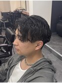 メンズ/センターパート/メンズパーマ/ツイストスパイラル
