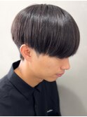 黒髪マッシュナチュラルマッシュメンズヘア韓国ツーブロック