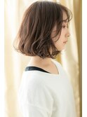 □グレージュアッシュゆるふわボブパーマ316-2★越谷20代30代