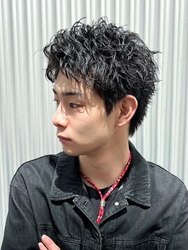 アンサー 渋谷(ANSWER) スパイキーショートツイストスパイラルパーマ短髪ツーブロック