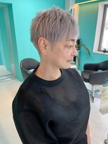 ユー イケブクロ(u Ikebukuro)&nbsp;ブリーチ２回/ホワイトブリーチ/シルバー/ベリーショート/大人