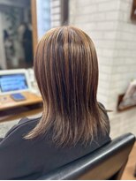 ビス リアン 川口店(Vis lien) 20代30代大人可愛い前下がりストレート大人ボブハイライト