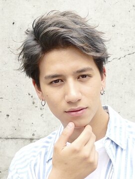 デプト(DEPT.) フェザーパーマスパイキーショートシャドウパーマメンズパーマ