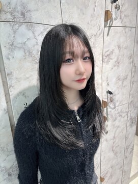 エトワ 新宿(ETOWA) 顔周りレイヤー×ダークグレー