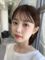 メゾンアクア 表参道(Maison ACQUA) 切りっぱなしボブナチュラルボブミディアム前髪縮毛矯正表参道