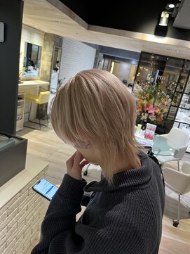 ゼンコー キチジョウジ シェール(ZENKO KICHIJOJI chere) 垢抜けメンズハイトーン/ブリーチデザイン/10代/20代