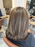 ロングヘアのカット+ハイライトカラーのみ ¥13750~