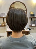 大人丸みショートボブ