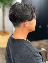 ホーミーズ 横須賀中央店(homies)&nbsp;ニュアンスパーマ センターパート マッシュ 30代 メンズショート