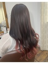 ヘアーメイク ダンス(hair make DANCE)&nbsp;暗髪に映える赤♪プルエクステロング