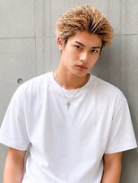 NYNY MEN エビスタ西宮店【メンズサロン/メンズカット】【11/1OPEN(予定)】&nbsp;スパイキーショート×ハイトーン×デザインカラー