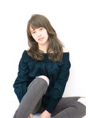 アッシュ グレージュ ゆるふわカール    「元武」
