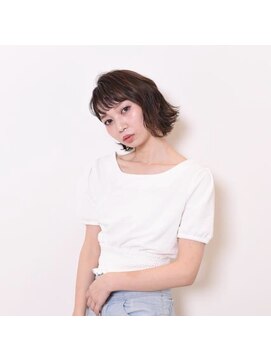 チェスト 姫路店(CHEST) 外ハネ×ウェット｜アッシュブラック　30代/40代/50代